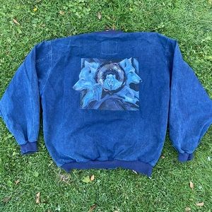 Vintage Wolf denim jacket